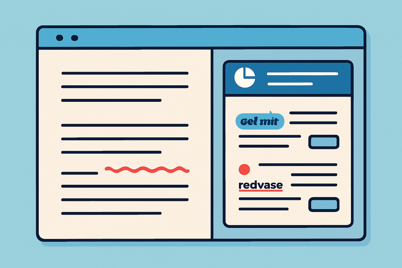 Interface principale de Grammer MSG 30 avec suggestions de correction visibles