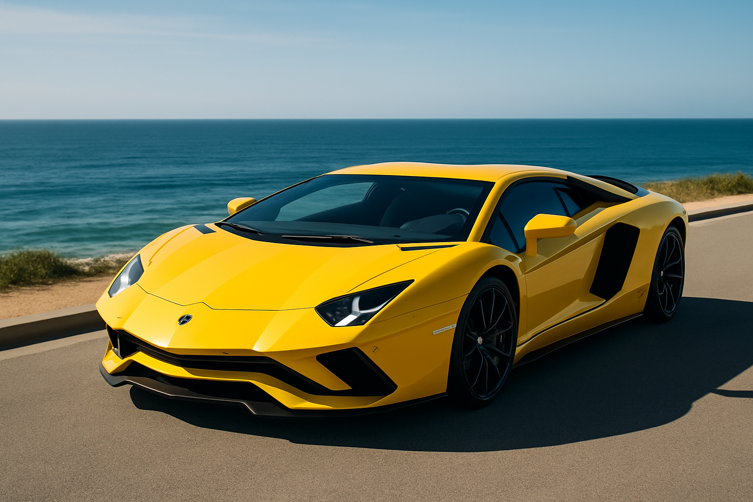 Photo d’un modèle iconique Lamborghini illustrant son design distinctif et luxueux.
