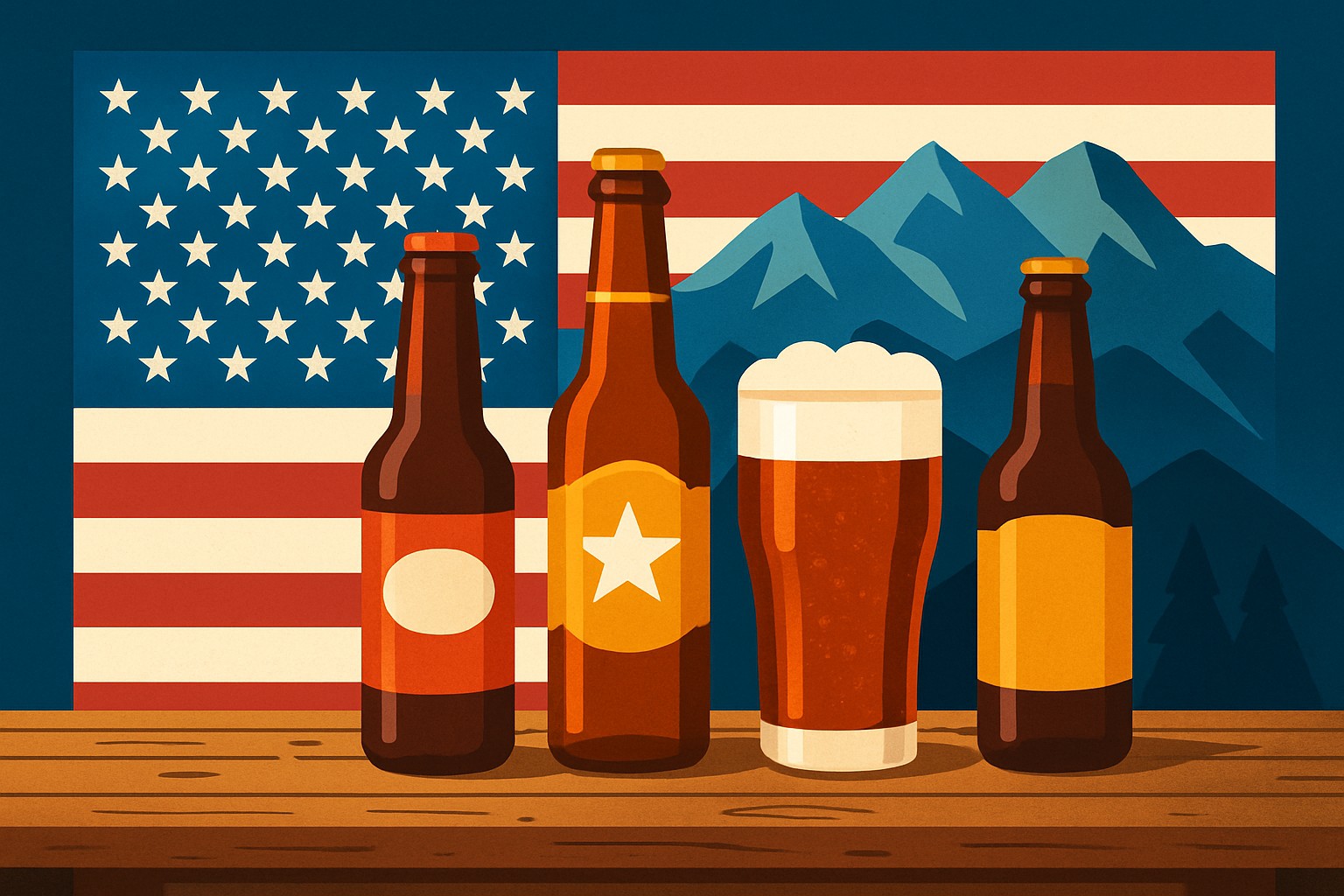 Budweiser et autres bière américaine connue populaires