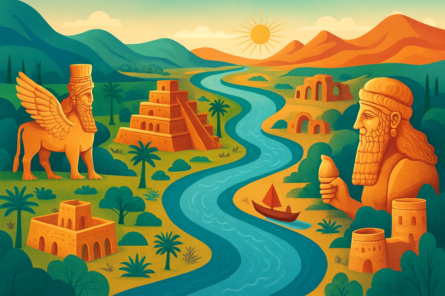 Fleuve sacré du moyen-orient et ses légendes