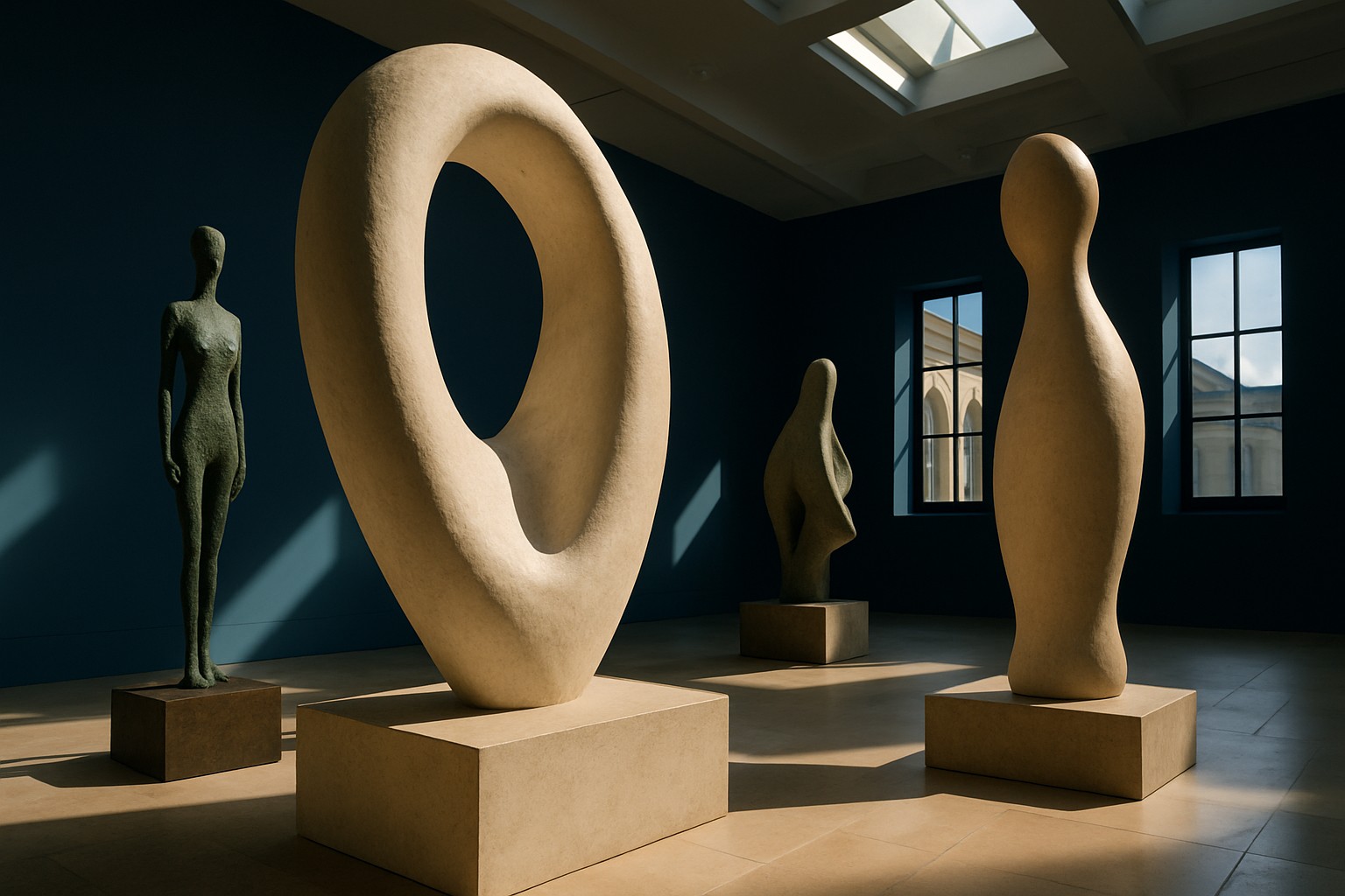 Sculpture abstraite connue dans les musées parisiens